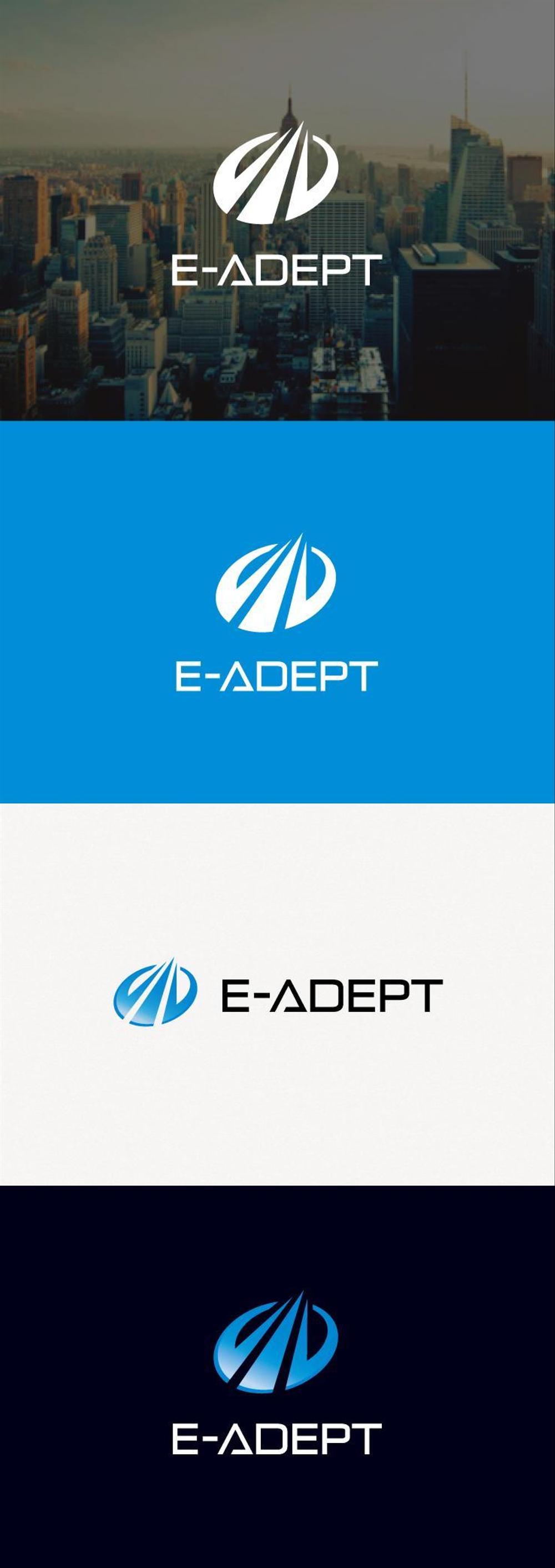 電力小売、電気管理の会社　「E-ADEPT」のロゴ