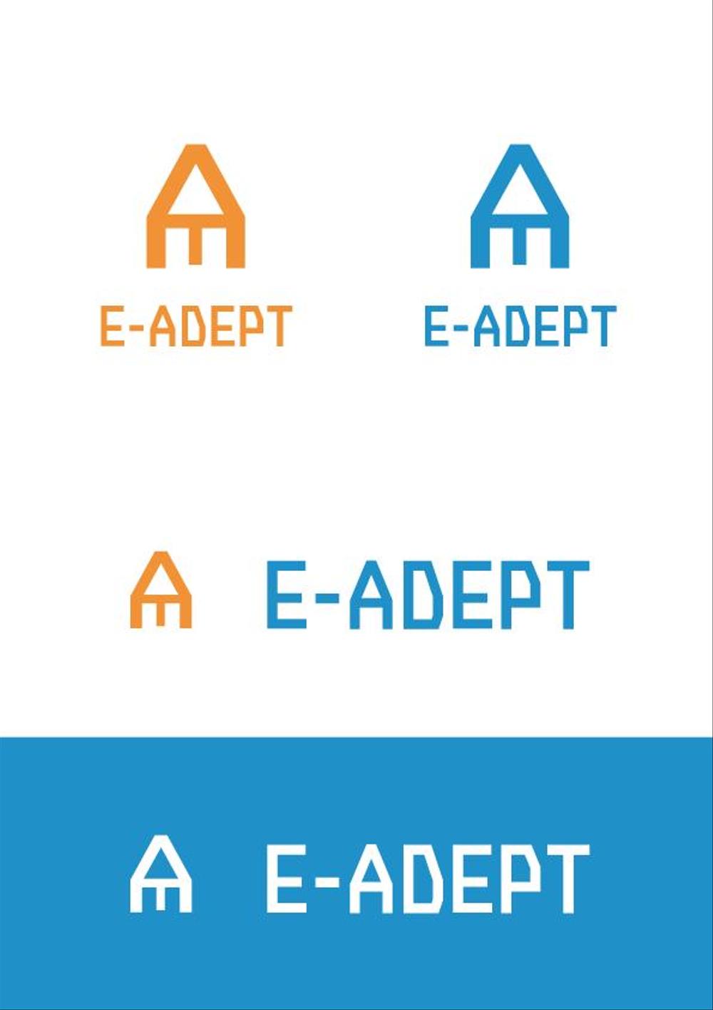 電力小売、電気管理の会社　「E-ADEPT」のロゴ