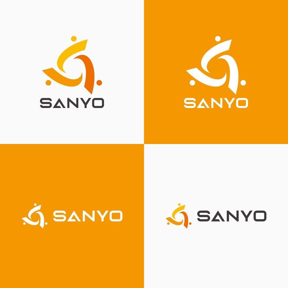 建設業、 株式会社三陽(SANYO)のロゴ