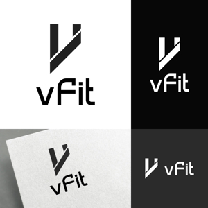 venusable ()さんのVR x Fitnessの新事業「vFit」のインパクトあるロゴの製作への提案