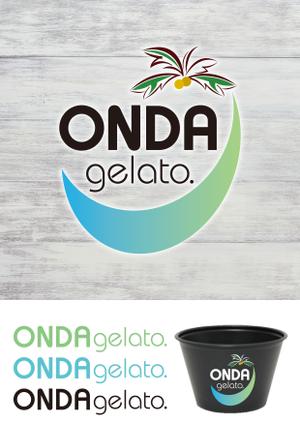 スイーズ (Seize)さんの新規出店イタリアンジェラート店『Onda Gelato.』のロゴへの提案