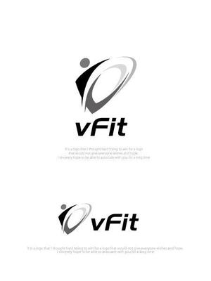 魔法スタジオ (mahou-phot)さんのVR x Fitnessの新事業「vFit」のインパクトあるロゴの製作への提案