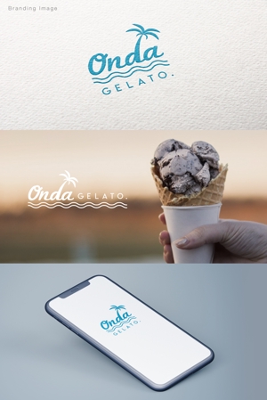 Naroku Design (masa_76)さんの新規出店イタリアンジェラート店『Onda Gelato.』のロゴへの提案