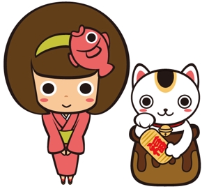 カエル ()さんの人形焼き店・招き猫のキャラクター製作への提案
