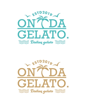 D0917 (D0917)さんの新規出店イタリアンジェラート店『Onda Gelato.』のロゴへの提案