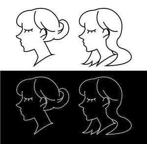 龍多アキ (aki_tatta)さんの女性の顔の部分だけのシンプルなイラストを依頼します。への提案