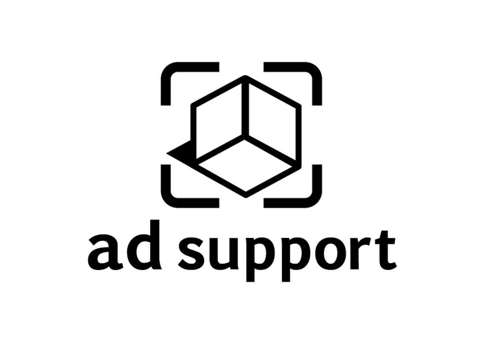 不動産物件撮影代行「ad support」のロゴ作成