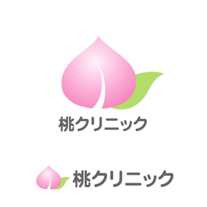 nonomiyaさんの「桃クリニック」のロゴ作成への提案
