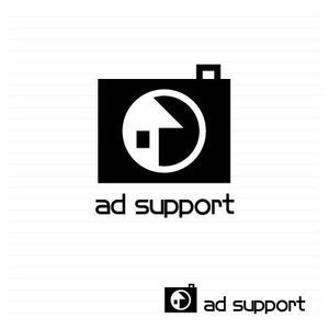 MimikakiMania (mimikakimania)さんの不動産物件撮影代行「ad support」のロゴ作成への提案