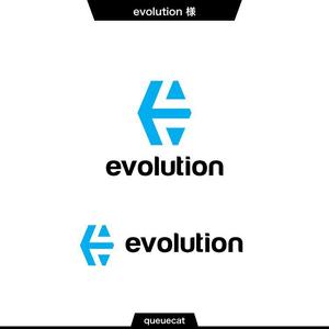 queuecat (queuecat)さんの外国人専用人材紹介会社 "株式会社evolution" のロゴ依頼への提案