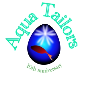 nao_ichiさんの「Aqua Tailors　 10th anniversary」のロゴ作成への提案