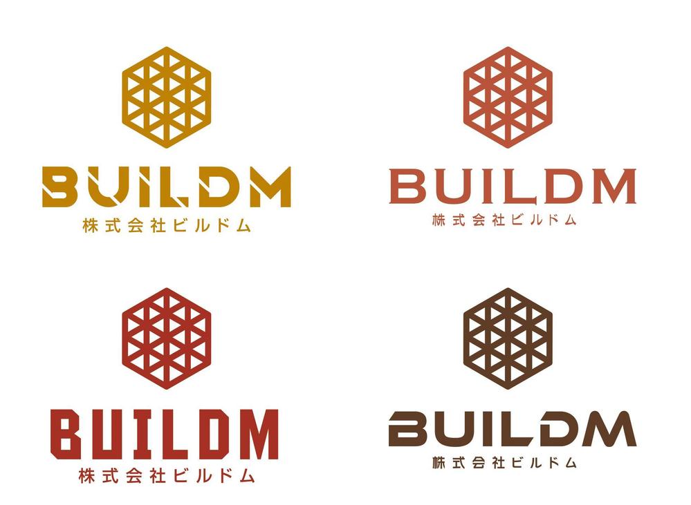 足場組立会社「株式会社ビルドム（ BUILDM )」のロゴ