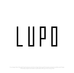 魔法スタジオ (mahou-phot)さんのメンズインナー新ブランド　「lupo」　のブランドロゴへの提案