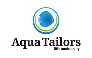 tsujimo (tsujimo)さんの「Aqua Tailors　 10th anniversary」のロゴ作成への提案