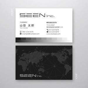 tarax ()さんの音楽系映像を手掛ける制作会社「SEEN」名刺デザインへの提案