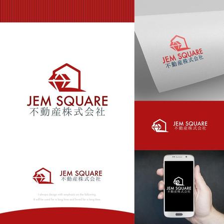 fortunaaber ()さんの不動産の販売及び賃貸会社「JEM SQUARE 不動産(株)」のロゴ　への提案