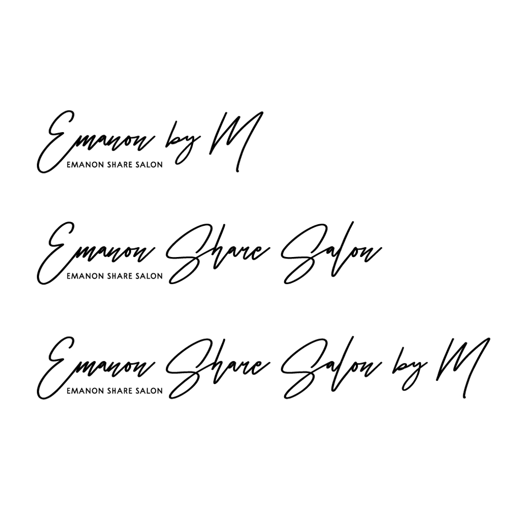 美容室「EMANON」エマノンのHPや広告で使用するロゴ〈集客サイト用ロゴ〉