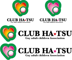 中津留　正倫 (cpo_mn)さんの「CLUB HA-TSU        アイテム　ハート　ゴルフボール」のロゴ作成への提案