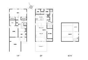 三角　照夫 (ZUMEN123)さんの【簡単・図面あり】戸建住宅　手書き風間取り図への修正への提案