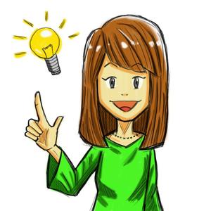 キタハラタケヨ (keyota)さんの静岡県静岡市の地域情報ブログ執筆者（女性）のキャラクターデザインへの提案