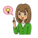 KUMARU (HOONI)さんの静岡県静岡市の地域情報ブログ執筆者（女性）のキャラクターデザインへの提案