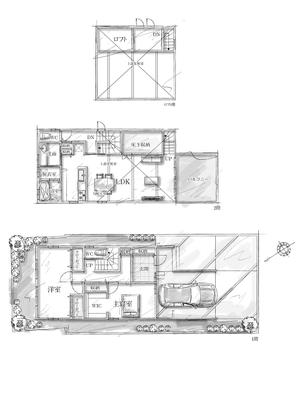 and7 (and7)さんの【簡単・図面あり】戸建住宅　手書き風間取り図への修正への提案