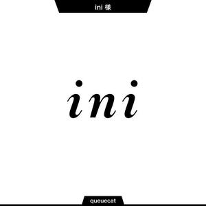 queuecat (queuecat)さんの美容室オリジナルシャンプー「ini」のロゴへの提案