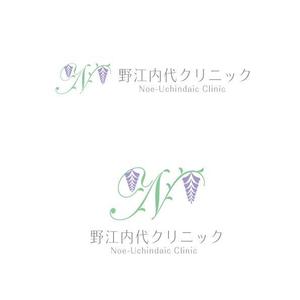 marukei (marukei)さんの「藤の花」をモチーフにした心療内科、内科併設クリニックのロゴへの提案