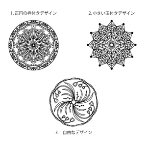 ago (cokiago-8)さんの唐草模様のデザイン作成(ラウンド型・直径５cm以内)への提案
