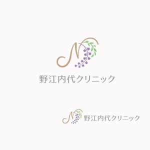 koromiru (koromiru)さんの「藤の花」をモチーフにした心療内科、内科併設クリニックのロゴへの提案