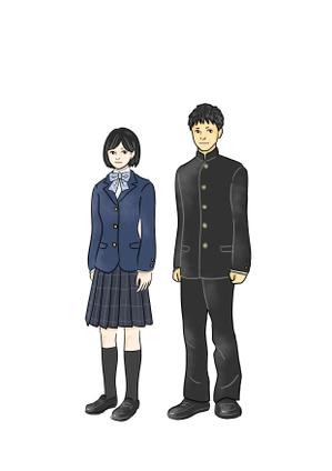 ユミ・ペーパーランド (yumi0909)さんの首都圏の高等学校の制服イラスト　カッコいい・写実的　イラスト画の募集への提案