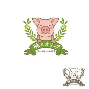 nekofuさんの農園が運営する「バーベキューレストラン」のロゴデザインへの提案