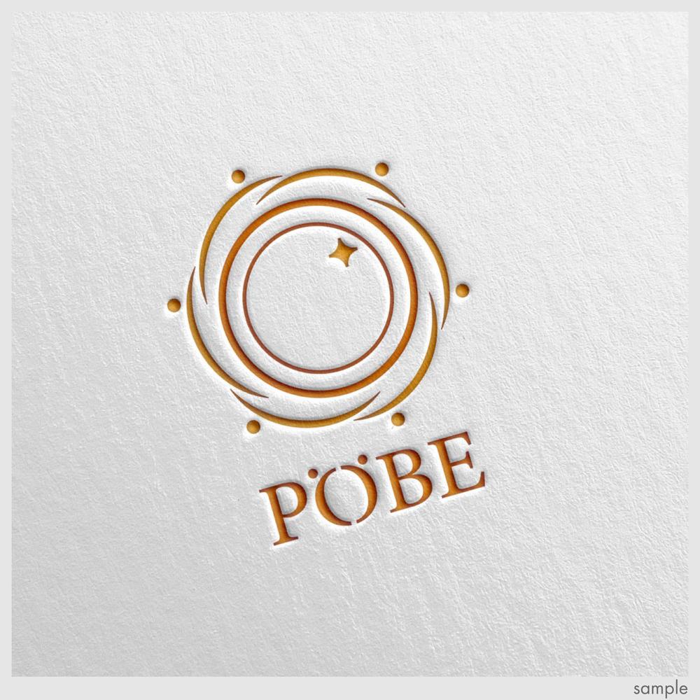 ハンバーグ、鉄板焼飲食店運営会社「POBE」のロゴ