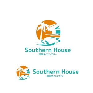 KOZ-DESIGN (saki8)さんの南国ダイニングバー「Southern House」のロゴへの提案