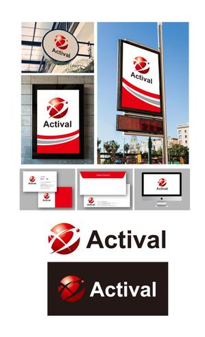 King_J (king_j)さんの多業種を取り扱う会社「アクティバル」のロゴへの提案