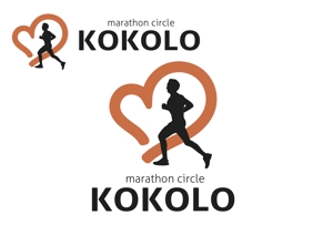 なべちゃん (YoshiakiWatanabe)さんのマラソンサークル「KOKORO」のロゴ制作依頼への提案