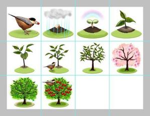 noix blanche (noix_blanche)さんのキャンペーン用の植物型アイコン制作への提案