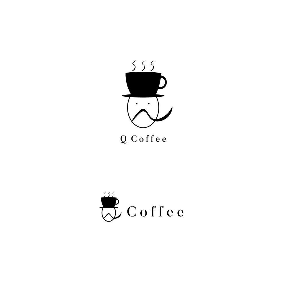 カフェバー「Q Coffee」のロゴ