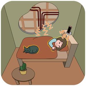 株式会社ラマブレイン (llamabrain)さんの身体に電気を帯びているイラストへの提案