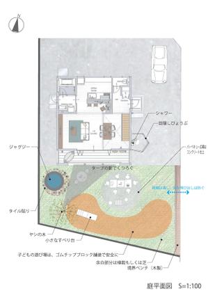 一級建築士事務所　LoHA (loha)さんの【外構デザイン・アイデア募集】100坪の戸建て、海近で、リゾート感のある外構デザインへの提案