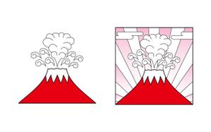 ssk3さんのラーメン店で使用する赤富士のイラストへの提案