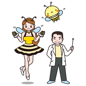foryouforme (foryouforme)さんのはちみつやミツバチに関するサイト「はちみつ大学」作成に伴うキャラクター作成への提案
