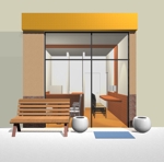 WHALE CREATIVE WORKS (win_3o)さんの飲食店「外観」と「内装（20㎡程度）」のデザイン募集への提案