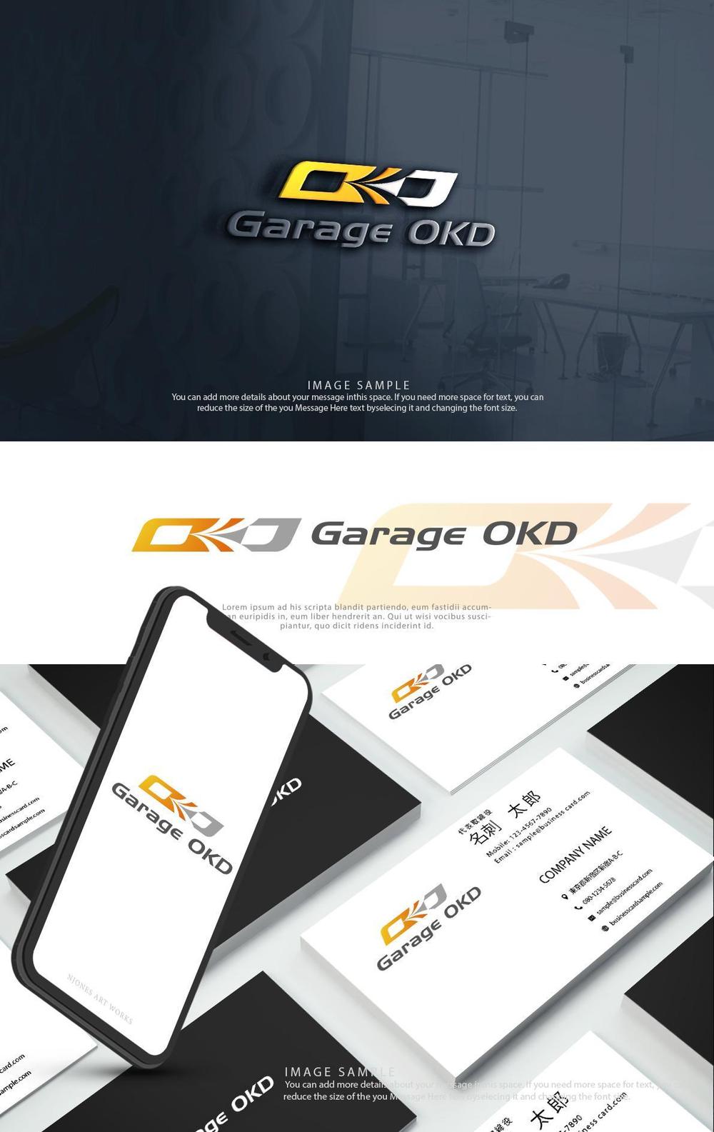 キャンピングカーレンタル｢Garage OKD｣のロゴ