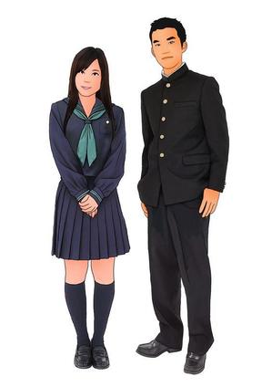 上條史人 (fkencpmiller)さんの首都圏の高等学校の制服イラスト　カッコいい・写実的　イラスト画の募集への提案