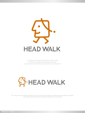 魔法スタジオ (mahou-phot)さんの娯楽系の雑貨販売会社「HEAD WALK」のロゴへの提案