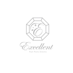 ririri design works (badass_nuts)さんの天然ダイヤモンド使用     ネイルパーツジュエリー【エクセレント】のロゴへの提案