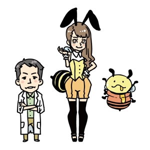 ittetsu (5ichi)さんのはちみつやミツバチに関するサイト「はちみつ大学」作成に伴うキャラクター作成への提案