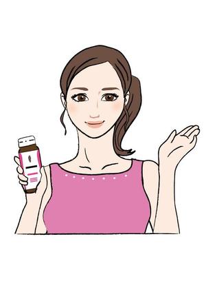 上地桃子 (momo-u)さんの30代後半からの女性をターゲットとしたポータルサイトの女性のイラストへの提案