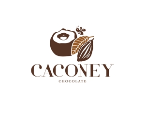ririri design works (badass_nuts)さんのチョコレート ブランド「CACONEY」のロゴへの提案